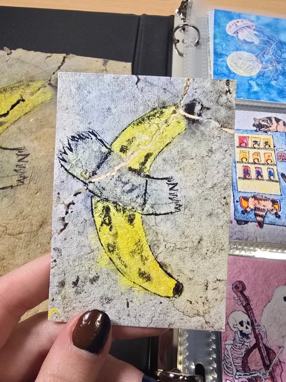 Duct Tape Banana Mini Art 🍌😆 Funny Parody Print (Signed)